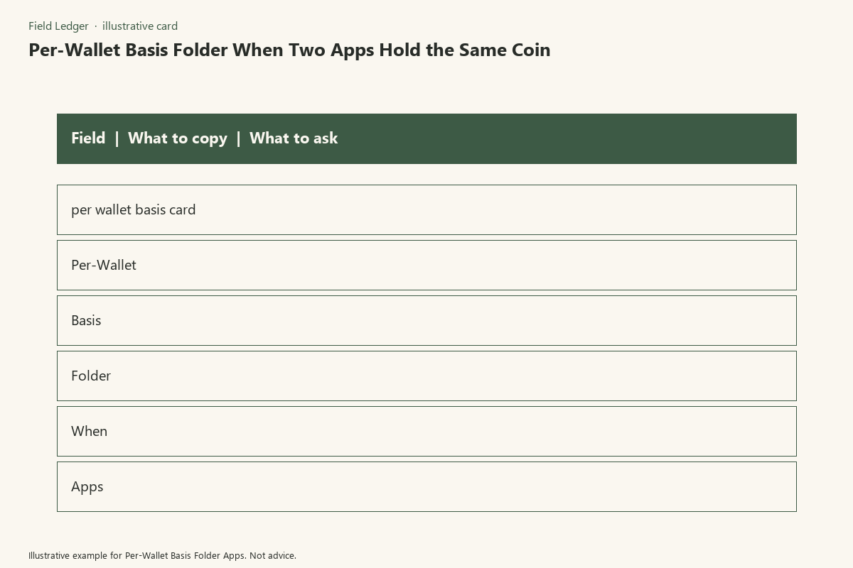 Illustrative field card for Per-Wallet Basis Folder Apps