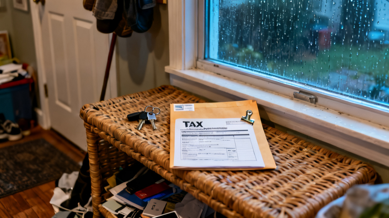 Charity Acknowledgment Stapled Cost scene at a window seat