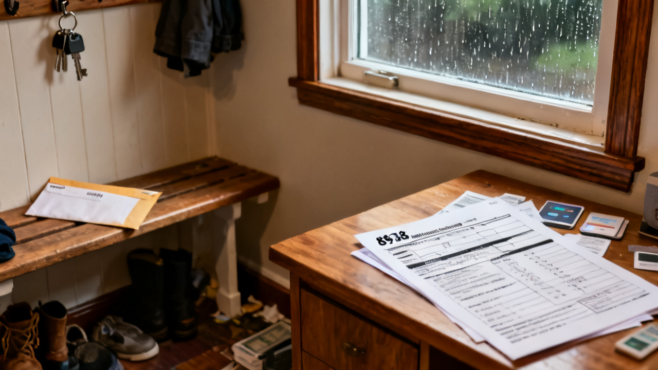 Quiet library carrel for form 8938 account line