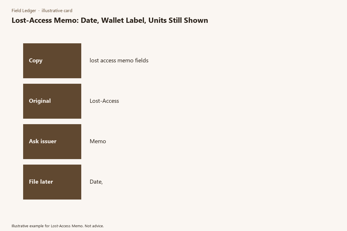 Lost-Access Memo comparison card