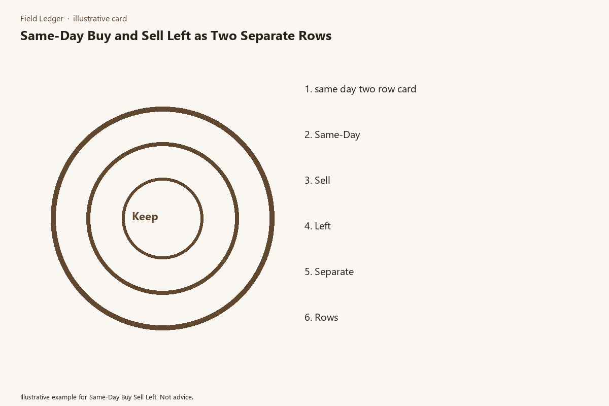 Same-Day Buy Sell Left comparison card