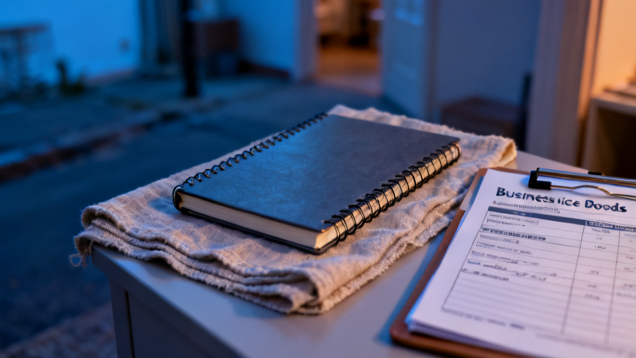 manila folder with business invoice goods personal folder