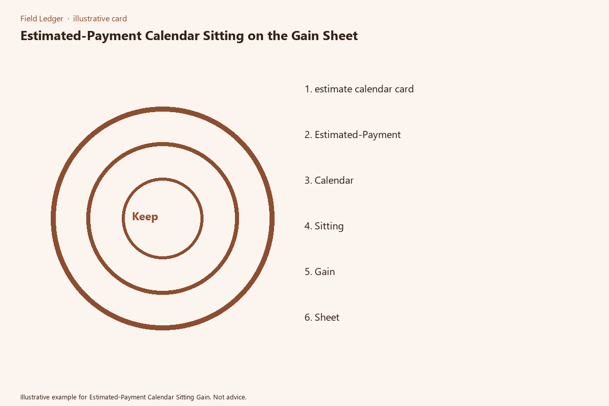 Estimated-Payment Calendar Sitting Gain comparison card