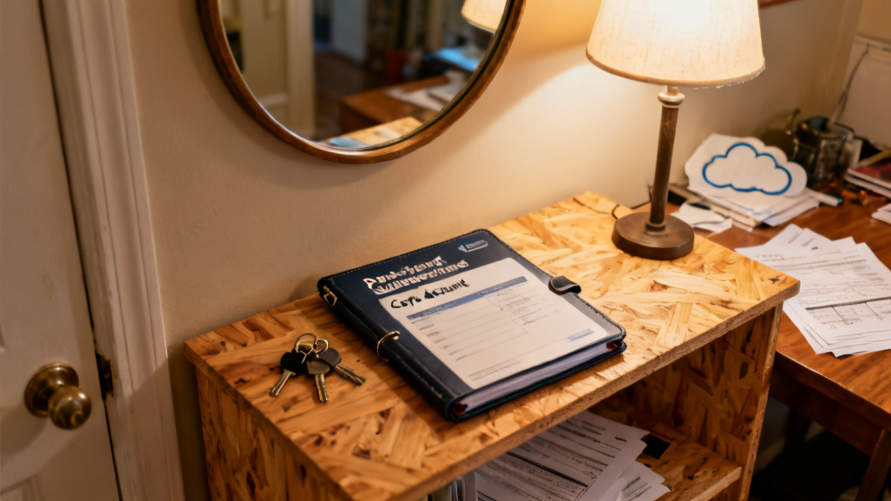 Household basement metal shelf with marketplace subscription core account folder