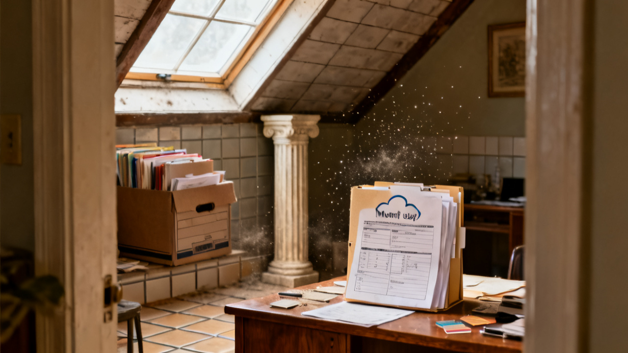 region column monthly usage folder waiting on a laundry counter