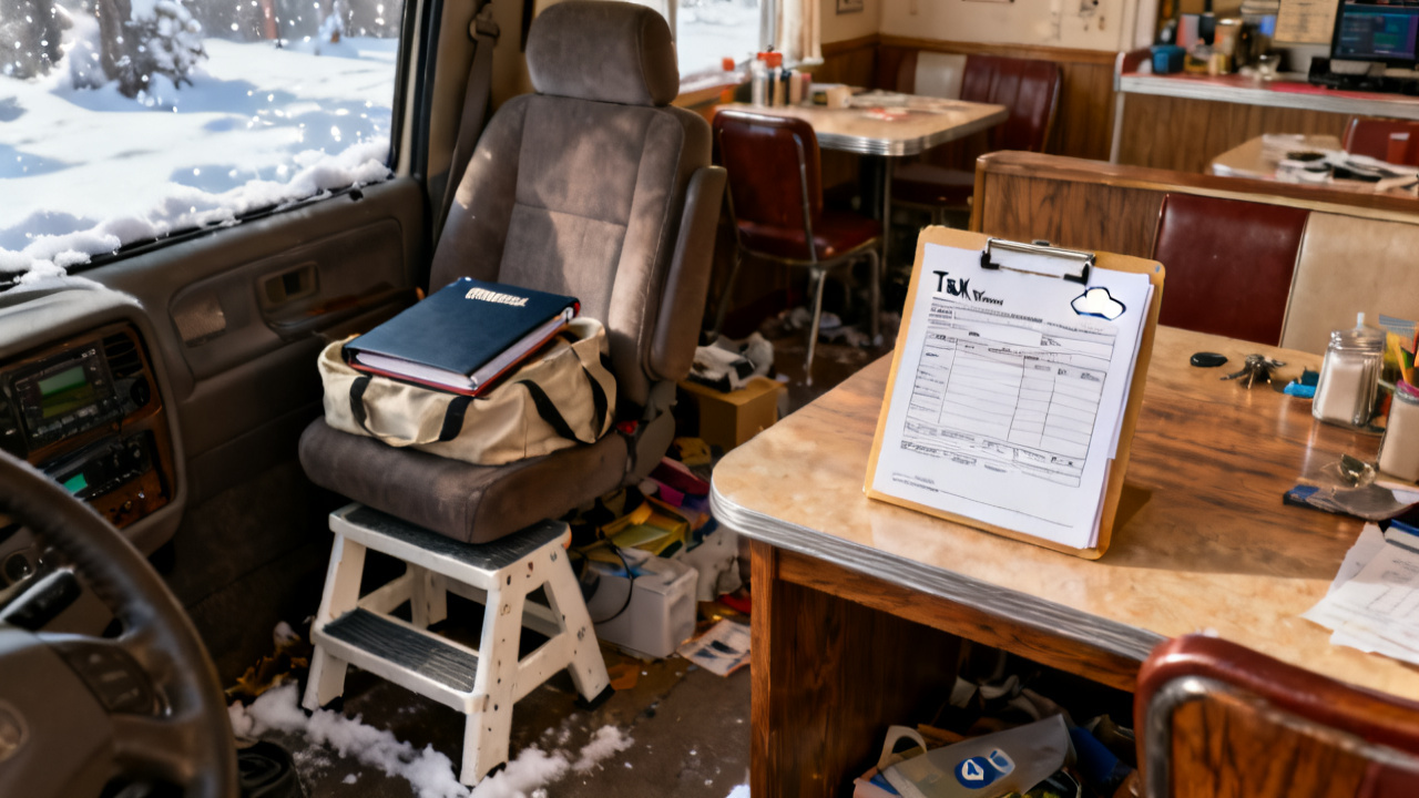 tax line cloud invoice folder waiting on a laundry counter