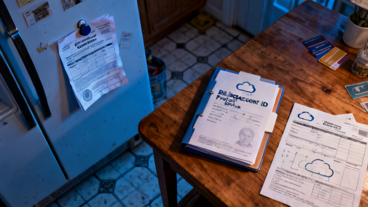 Quiet dining table for billing account id project folder