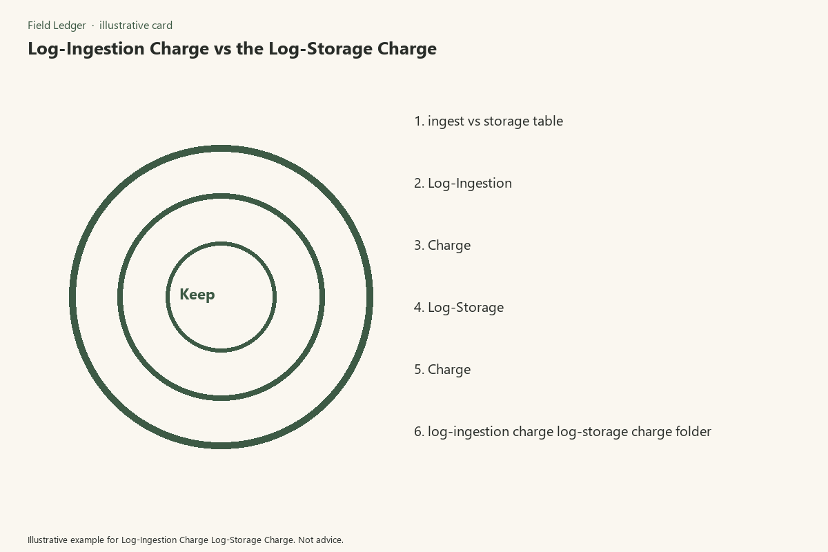 Diagram of log-ingestion charge log-storage charge folder fields