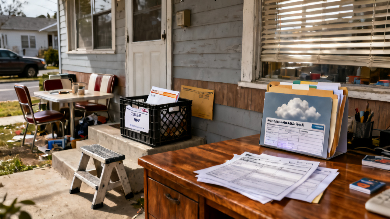 bandwidth bundle pay-as-you-go transfer folder on a dining table