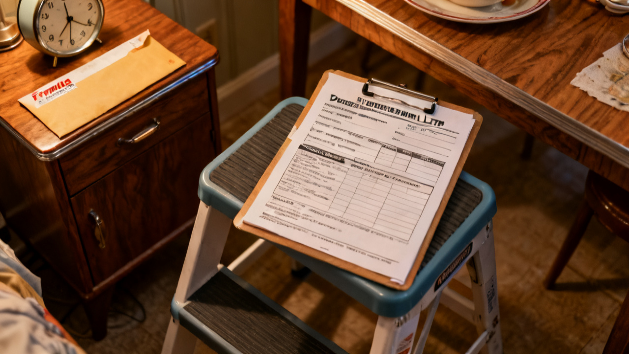 Quiet folding card table for predetermination letter fields file