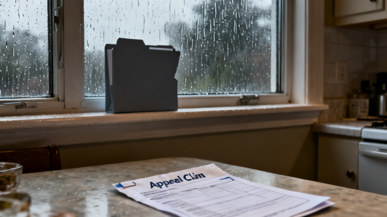 Crop of appeal packet on fridge-side tray