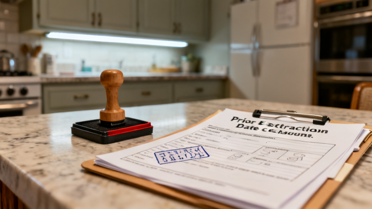 closed folder with prior extraction date clause folder