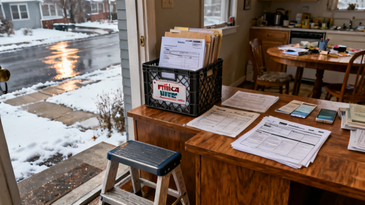 second-opinion letter filed behind waiting on a mail slot floor