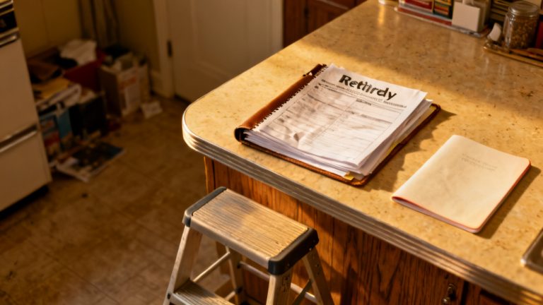 folding card table setup for Retiree Booklet Page Names