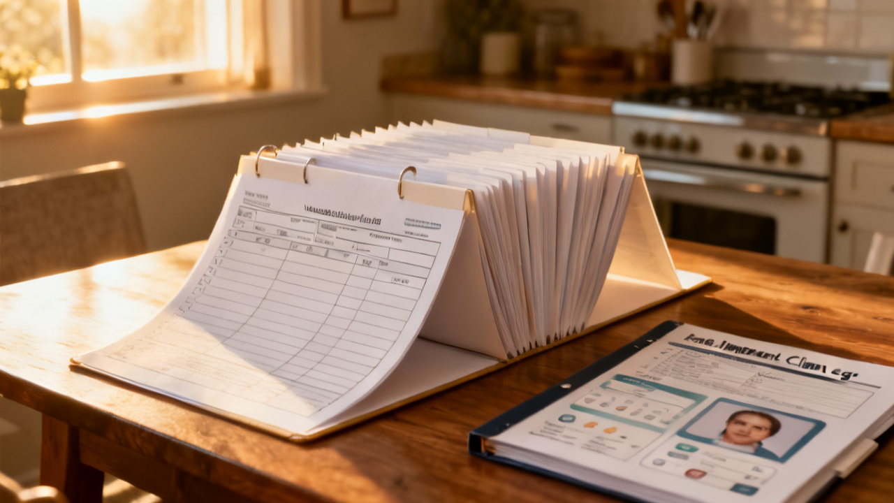 Detail of year-end implant claim log folder for Year-End Implant Claim Log